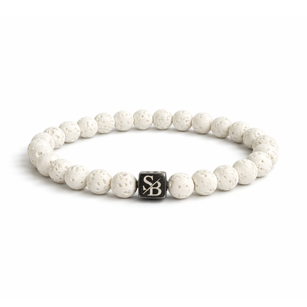 White Lava Stones (8mm)