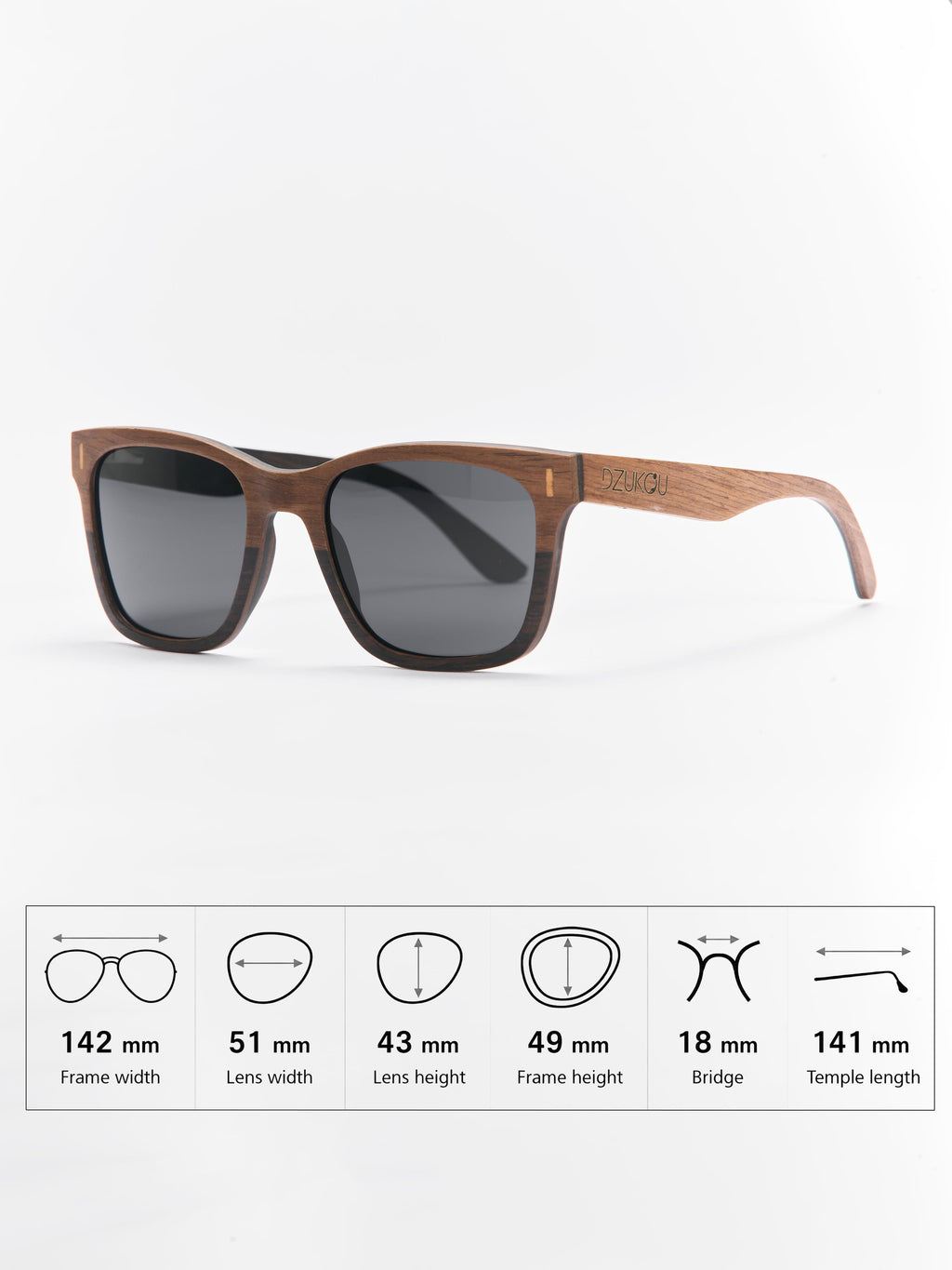 Tokyo Slate - Wooden Sunglasses for Men