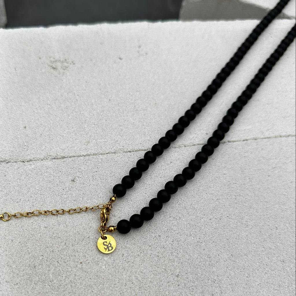 Matte Obsidian Necklace (6mm)