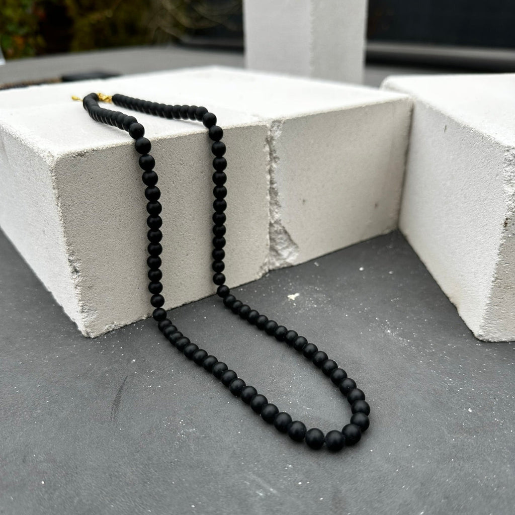 Matte Obsidian Necklace (6mm)