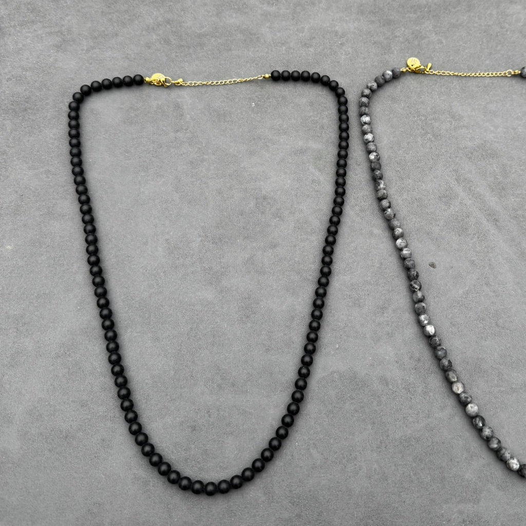Matte Obsidian Necklace (6mm)
