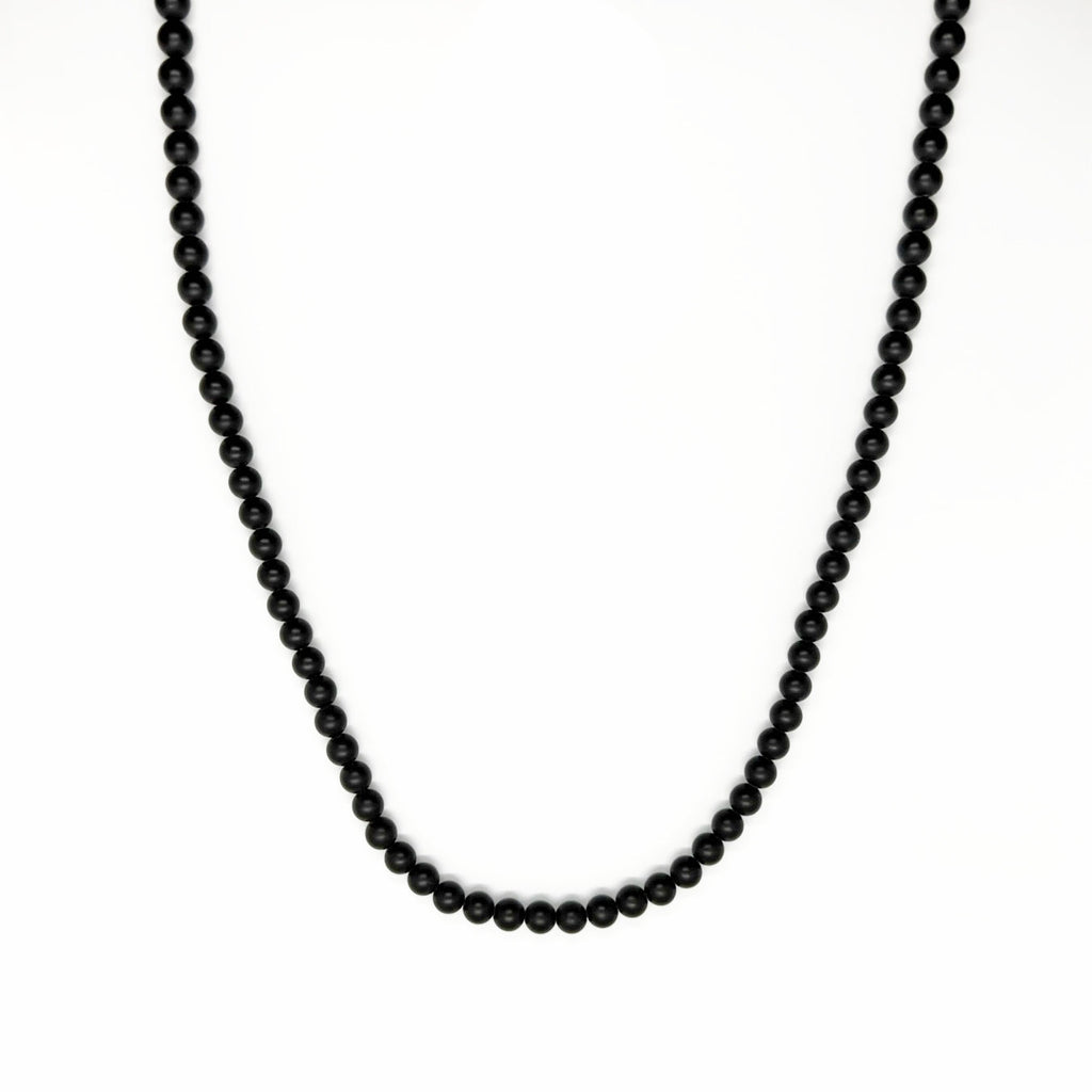 Matte Obsidian Necklace (6mm)