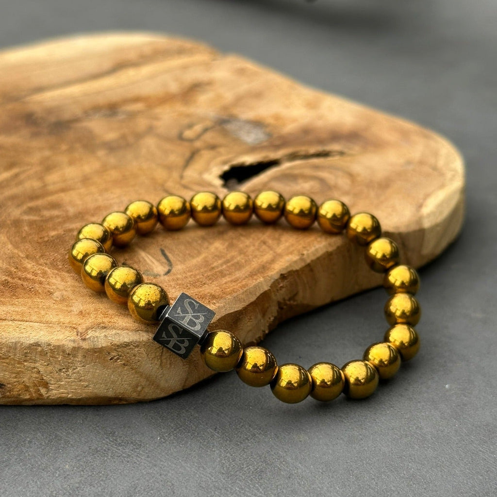 Gold Hematiet Stones (8mm)
