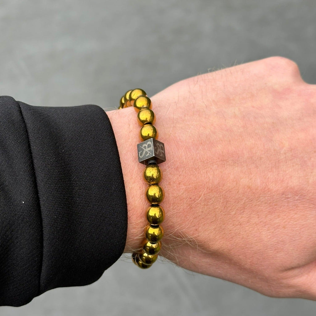 Gold Hematiet Stones (8mm)
