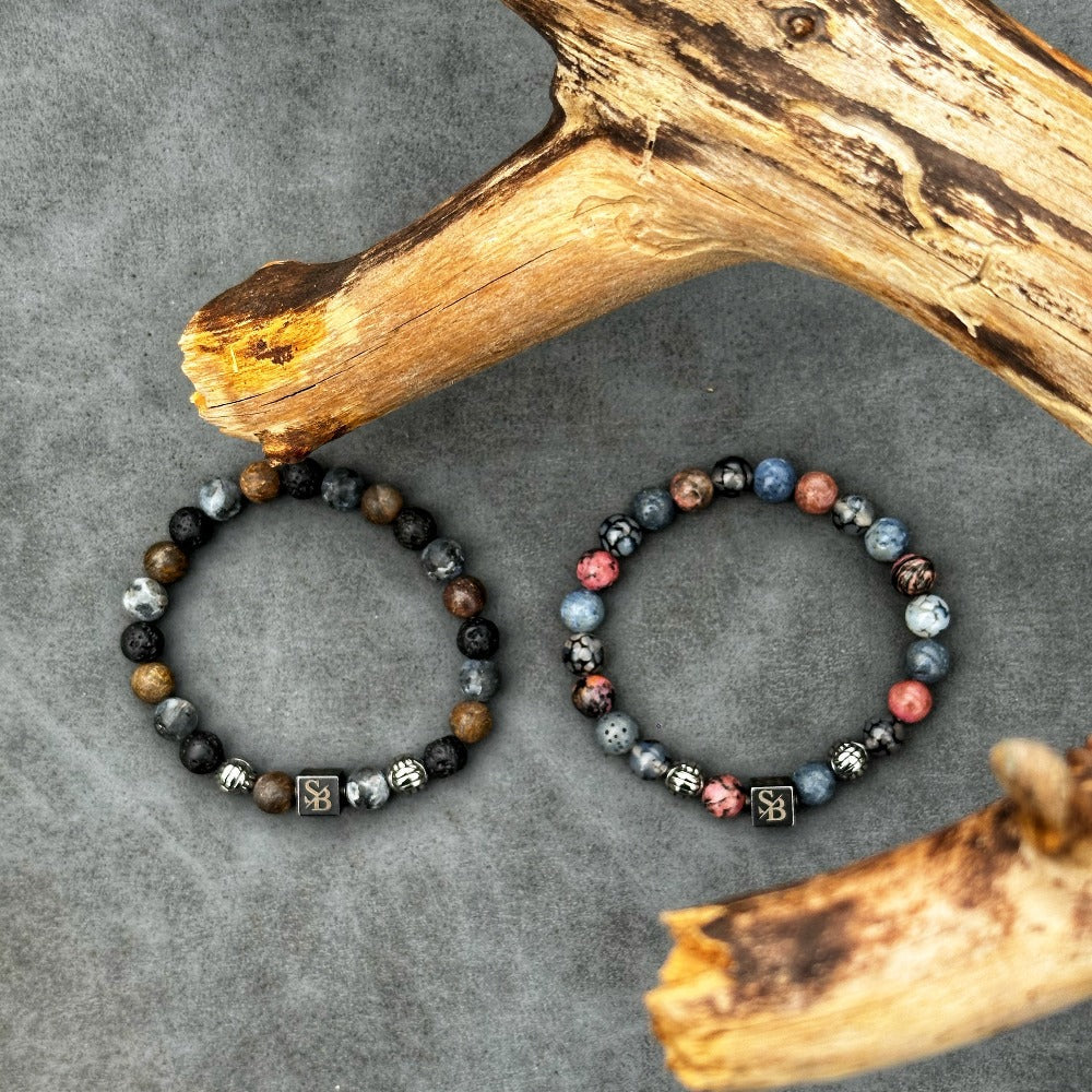 Poseidon | Silver+ Stones (8mm)