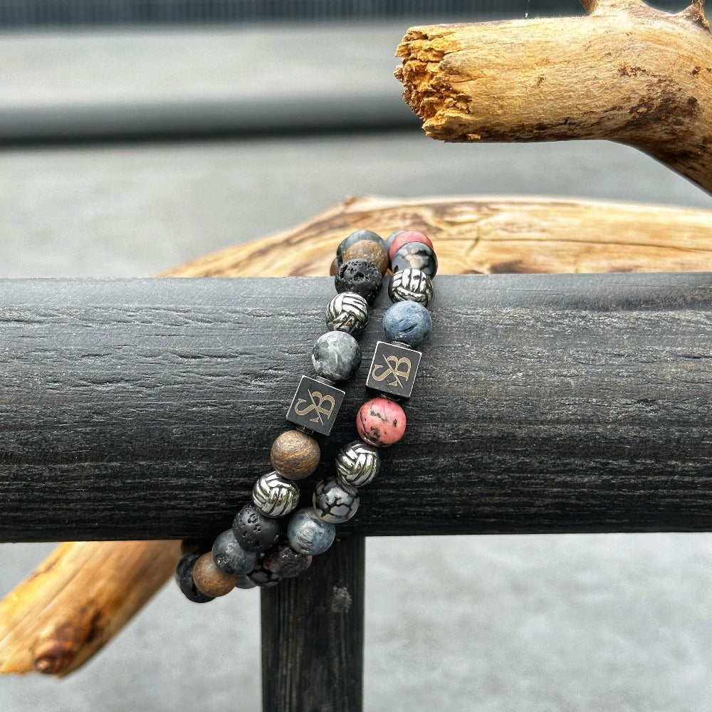 Poseidon | Silver+ Stones (8mm)