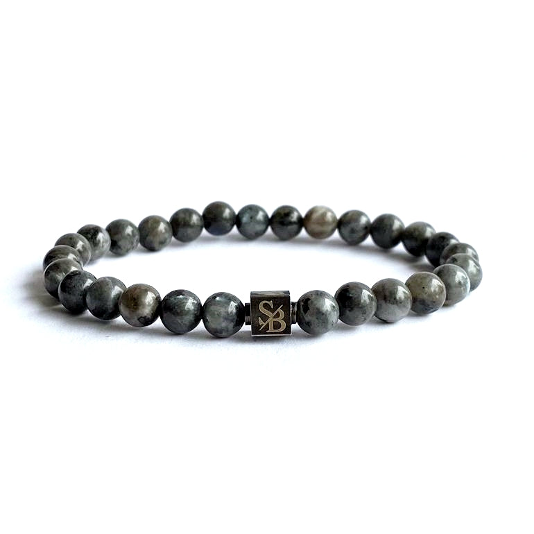 Grijze maansteen armband 6 mm